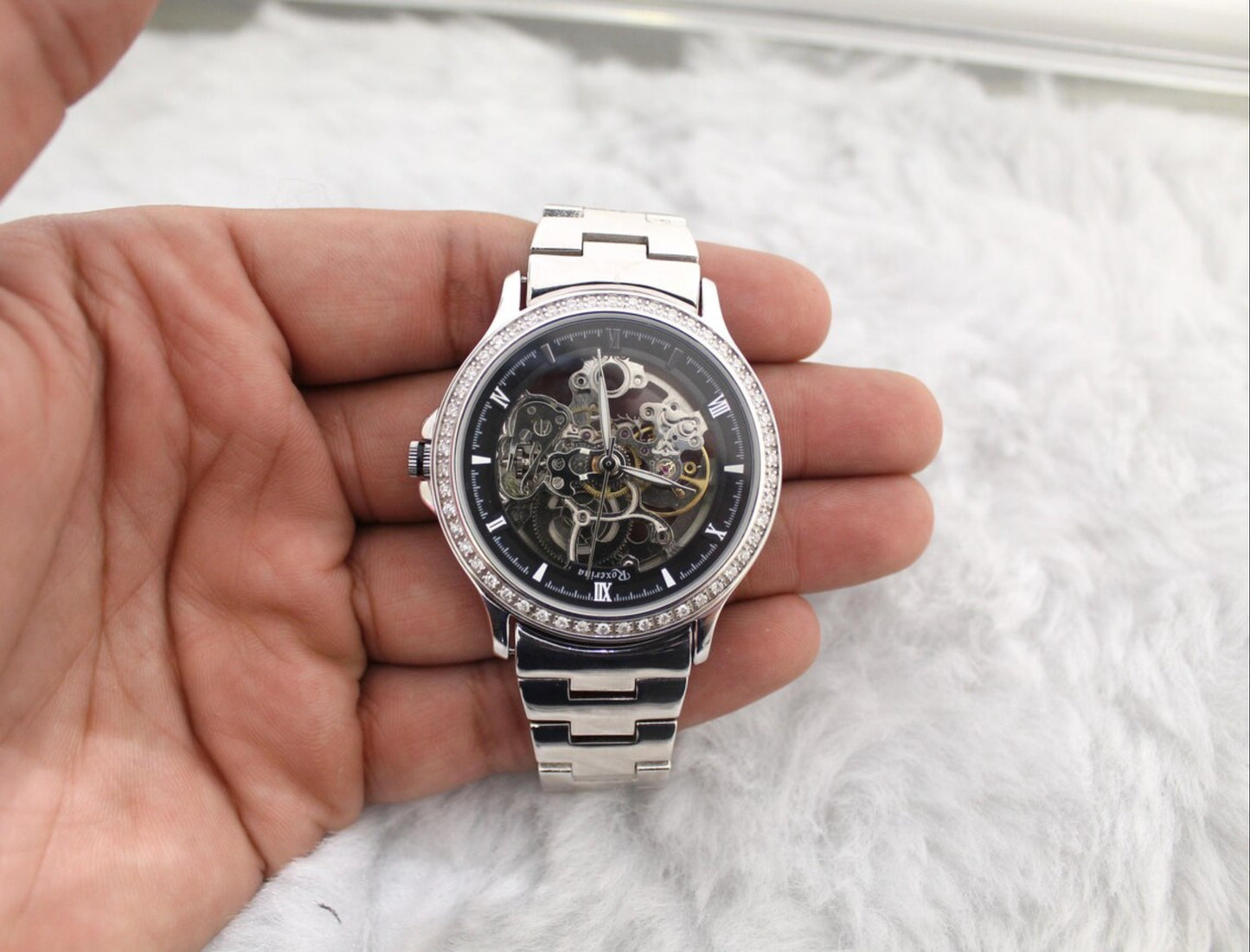 Men Sterling Silver 925 Automatic Watch CU23L