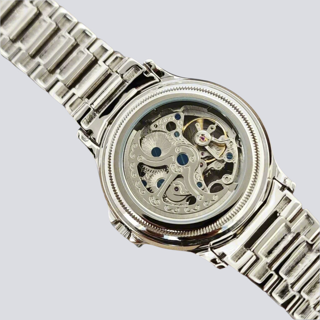 Sterling Silver Case Men Mechanical (Automatic) Wristwatches