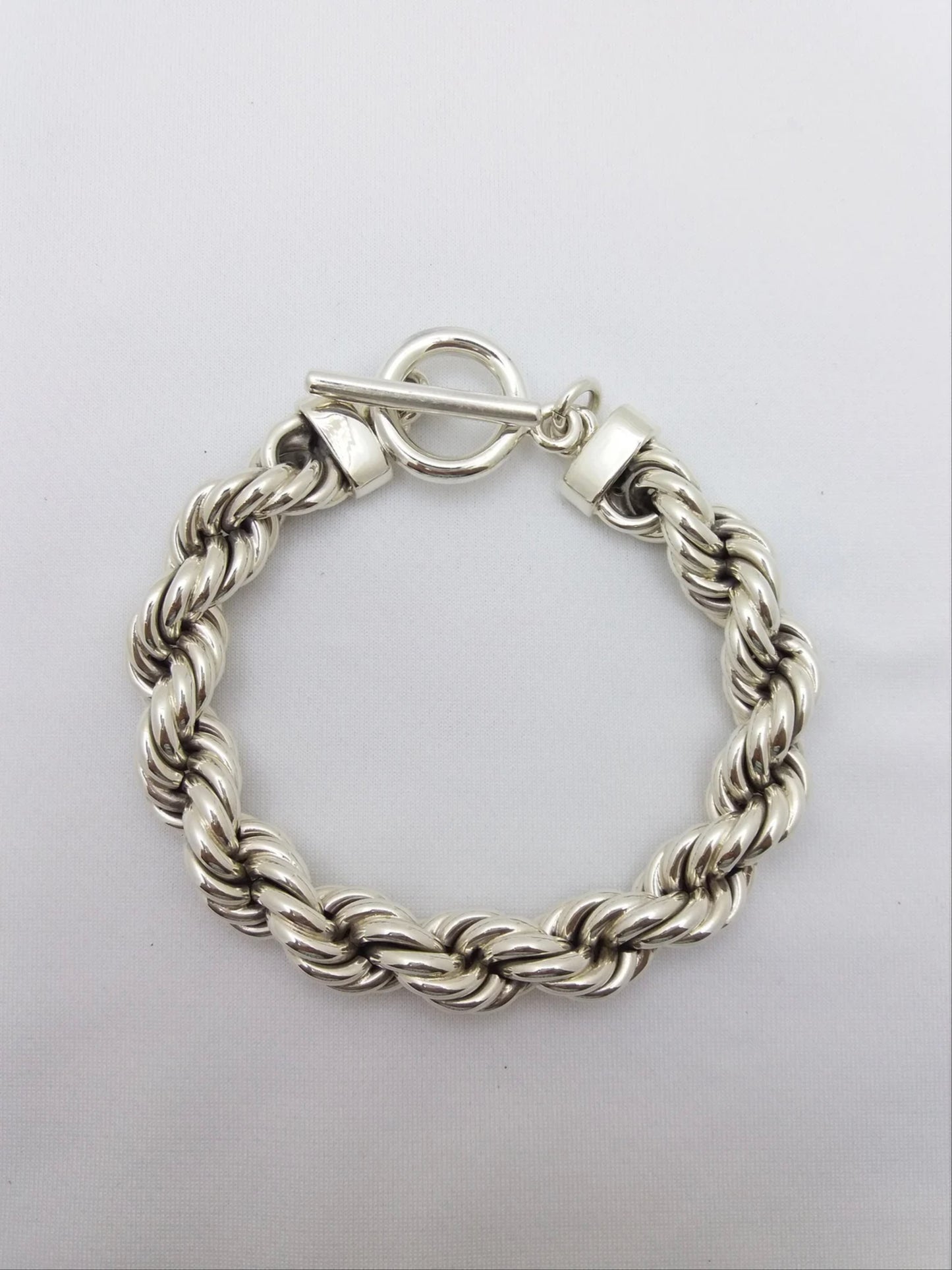 Silver Rope Bracelet