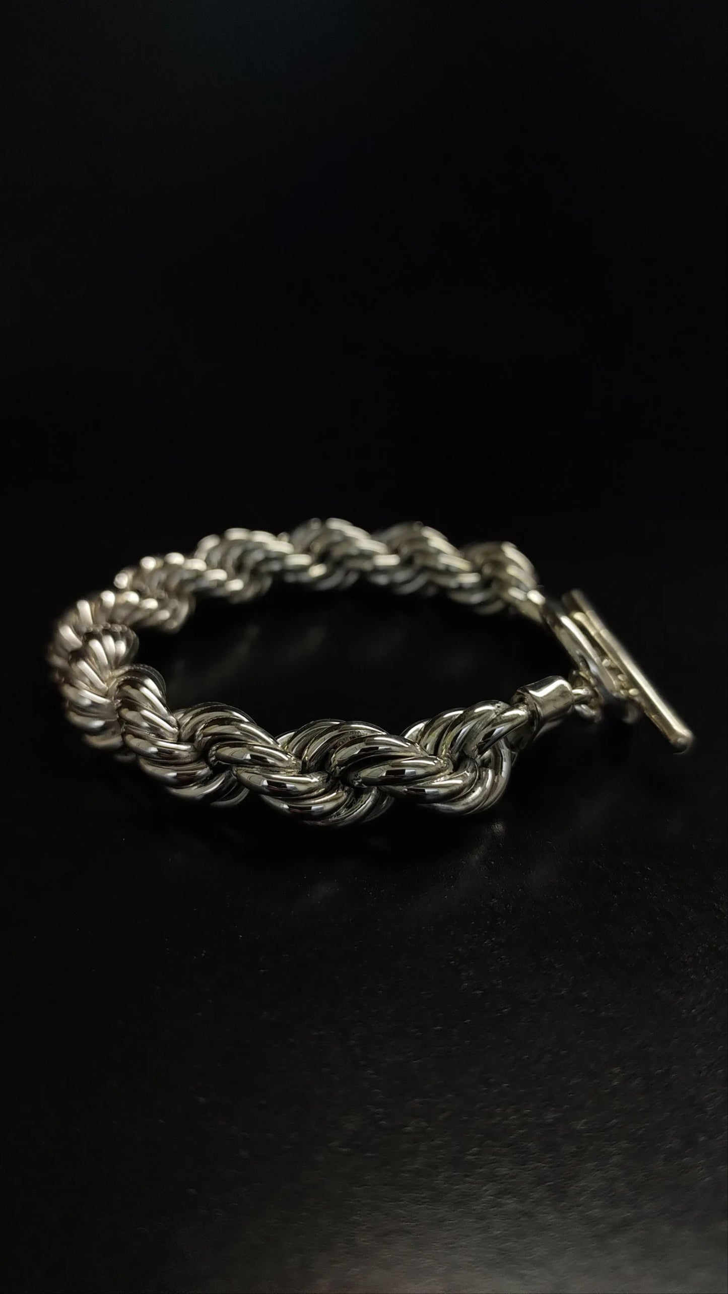 Silver Rope Bracelet