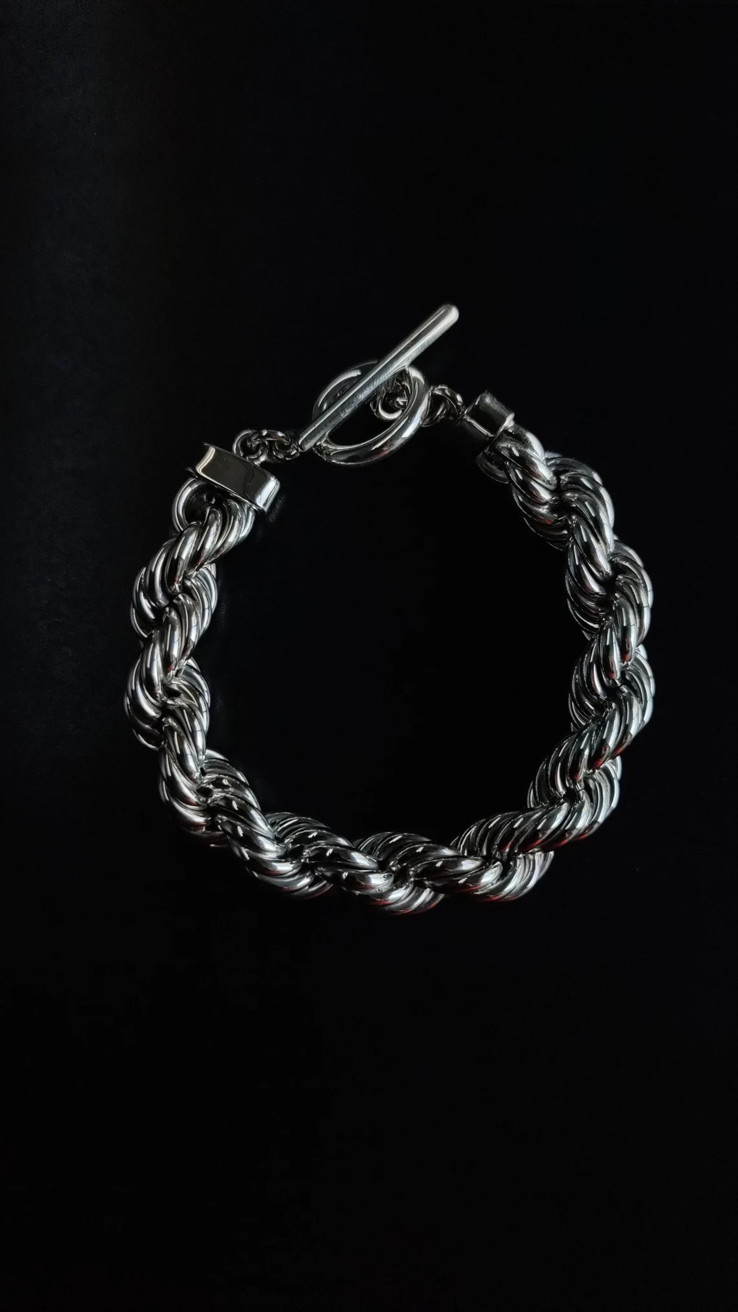Silver Rope Bracelet