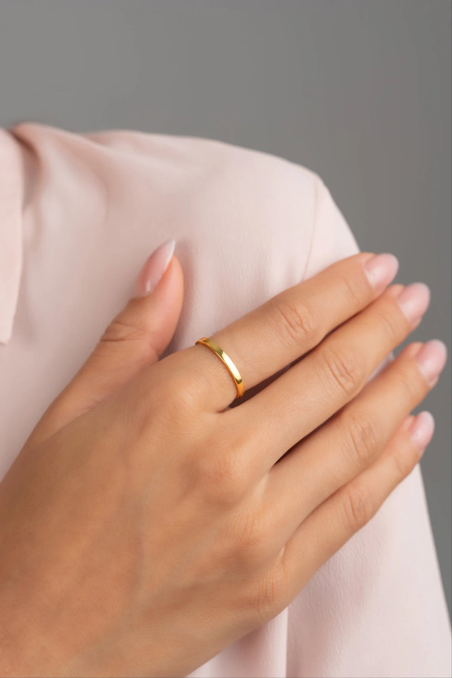 Custom Text 10K Gold Ring