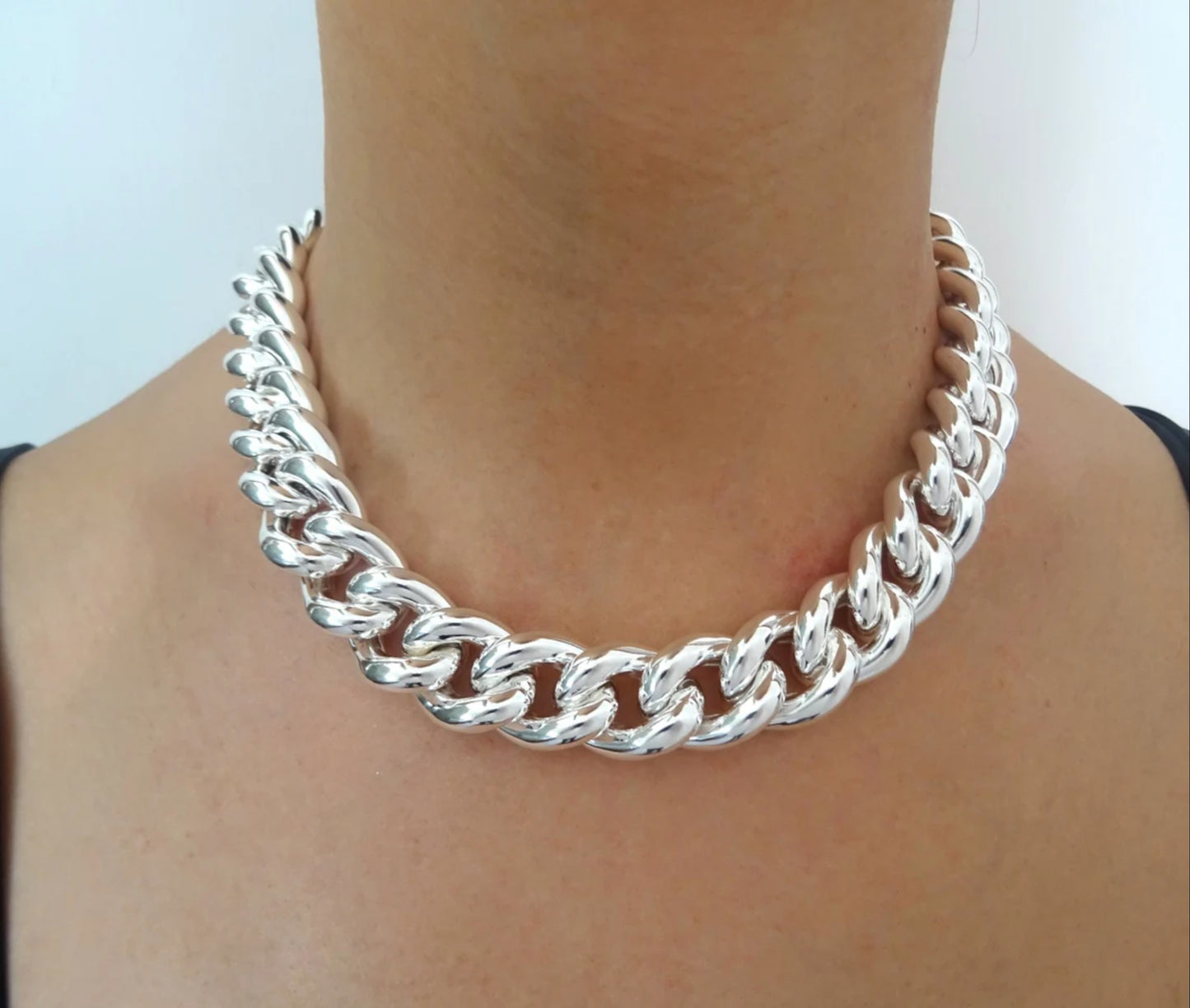Solid 925 Silver Chain Link Men