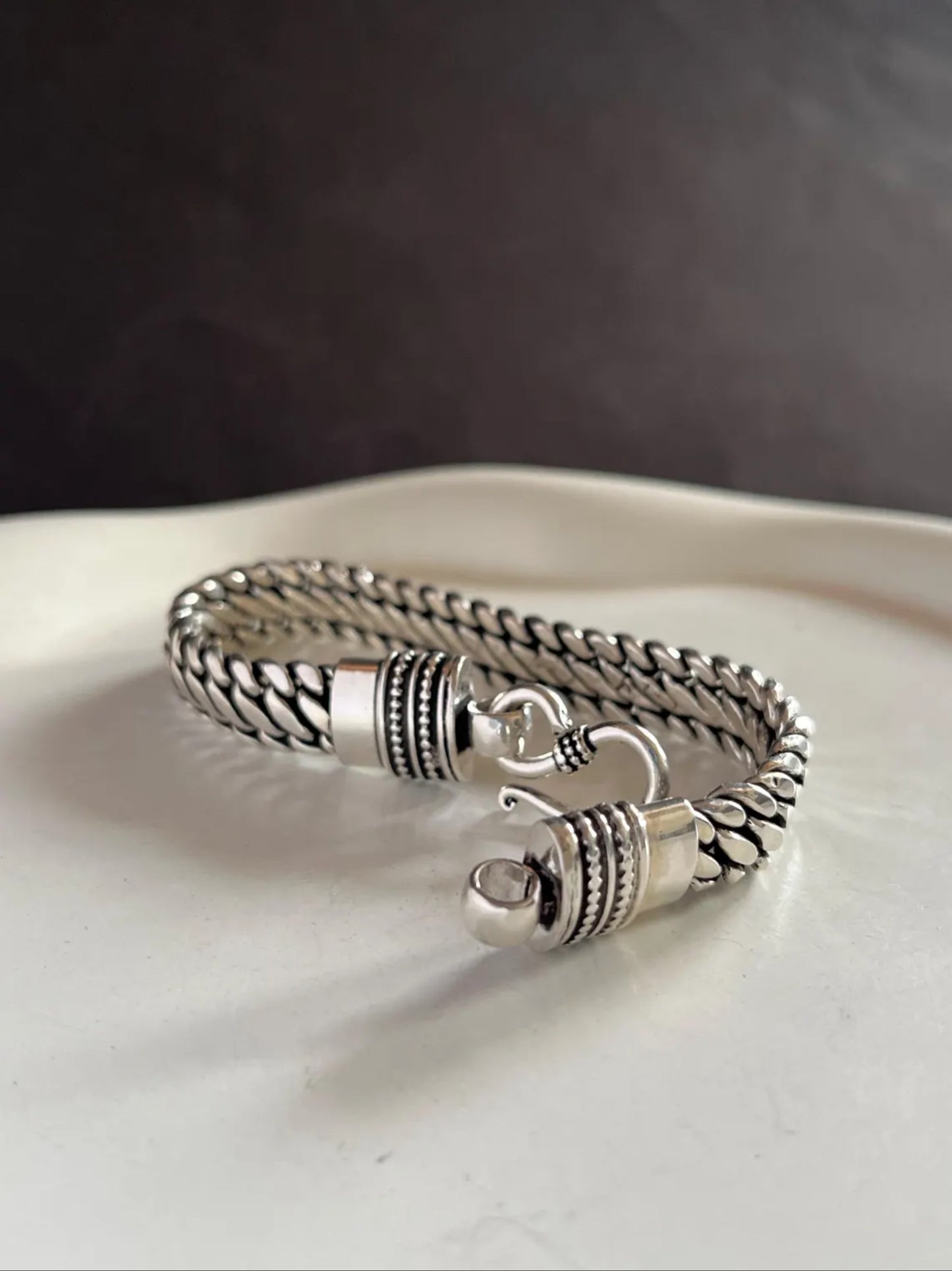 Men's 925 Sterling Silver Snake Chain Bracelet
