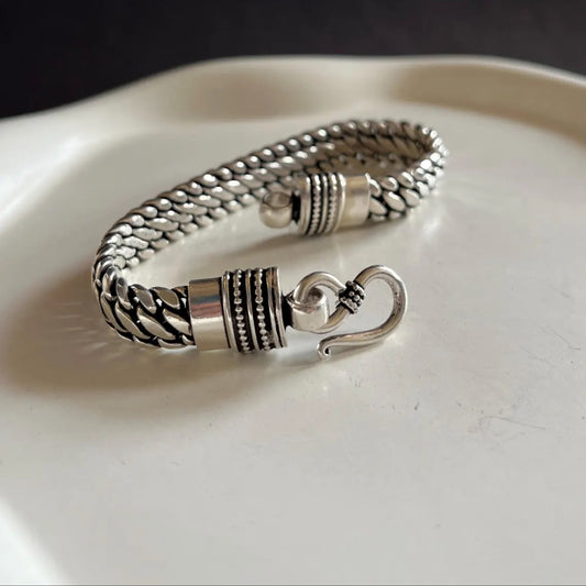 snake silver bracelet