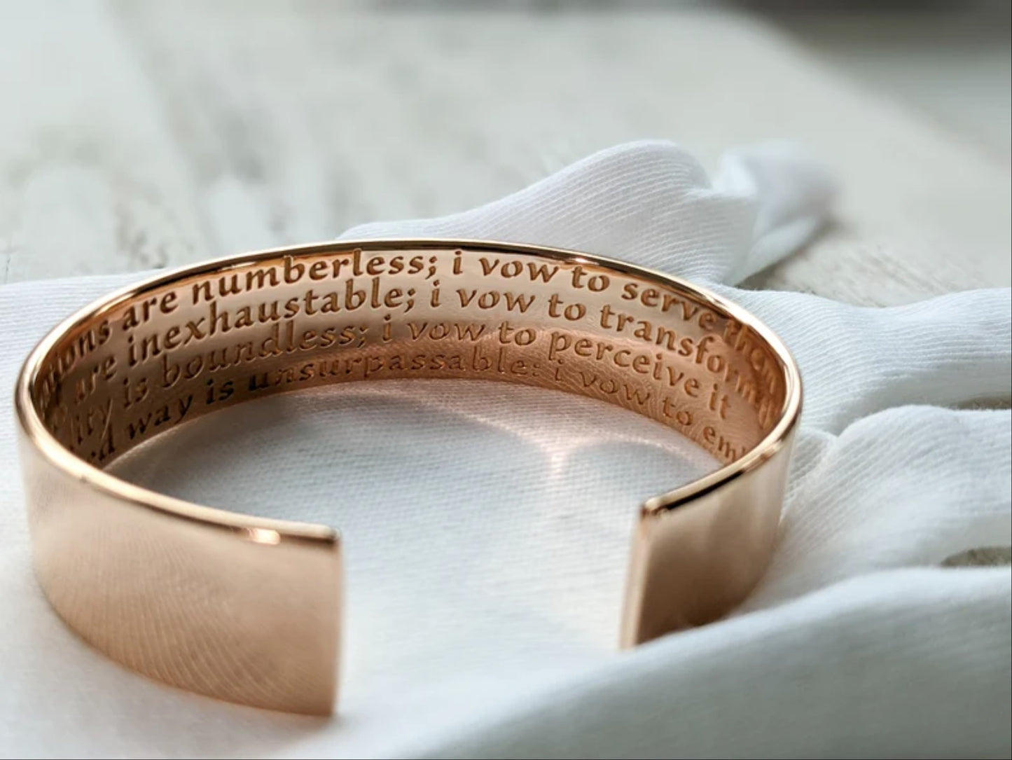 Personalized Text Cuff Bracelet