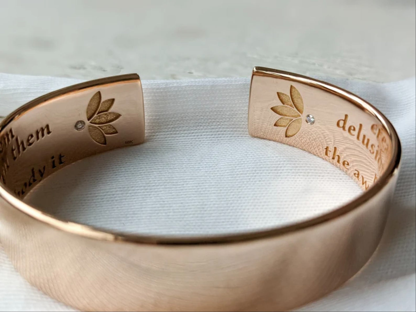 Personalized Text Cuff Bracelet