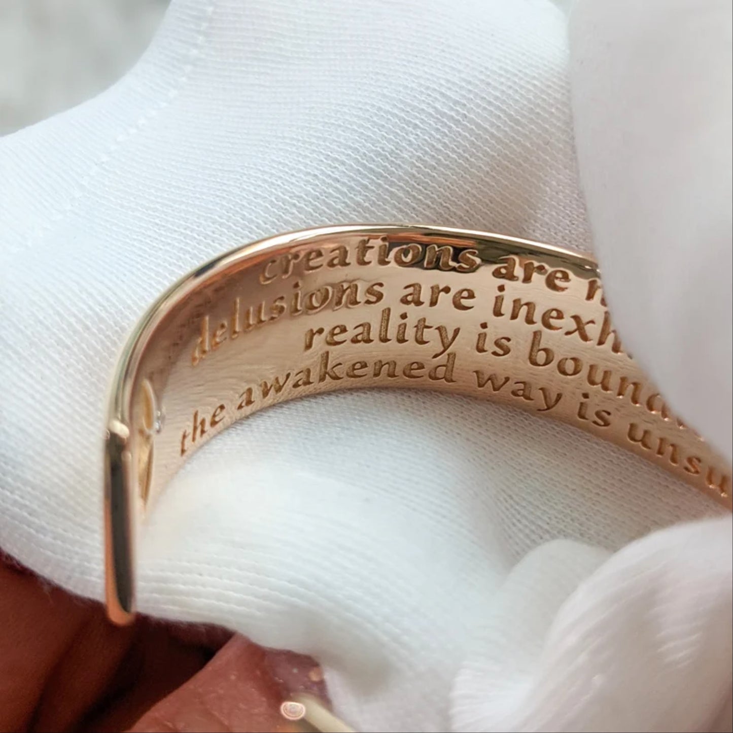 Personalized Text Cuff Bracelet