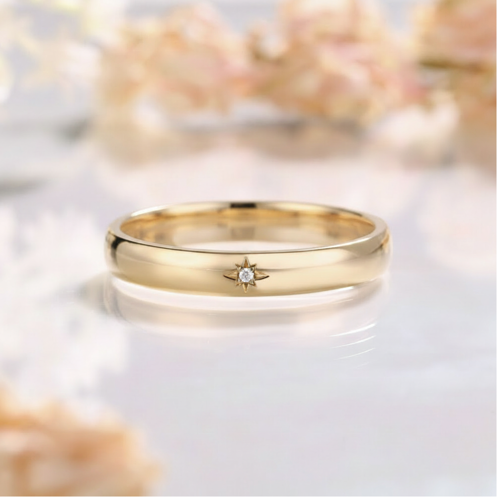 Real Diamond Ring 14k Gold Men's