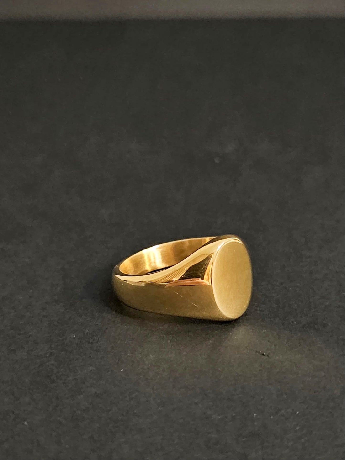 18k Gold Signet Ring-Personalized Ring