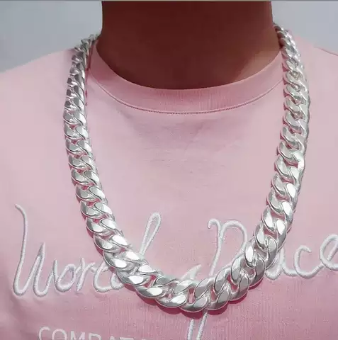 Mens Miami Cuban Link Chain Necklace