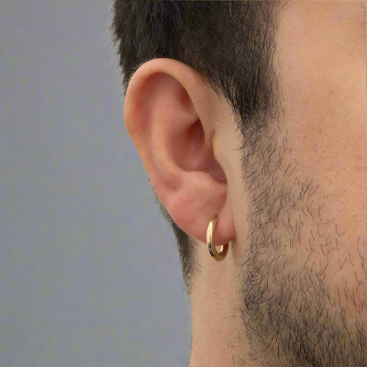 hoop earrings 18k gold