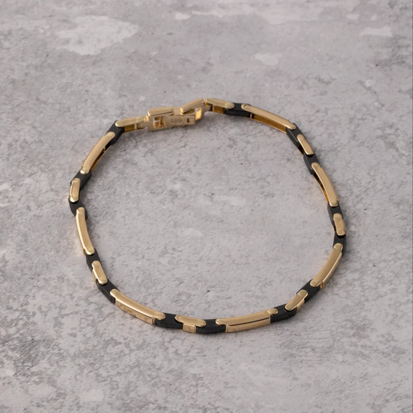 Men's 18K Real Gold Bracelet Solid Gold