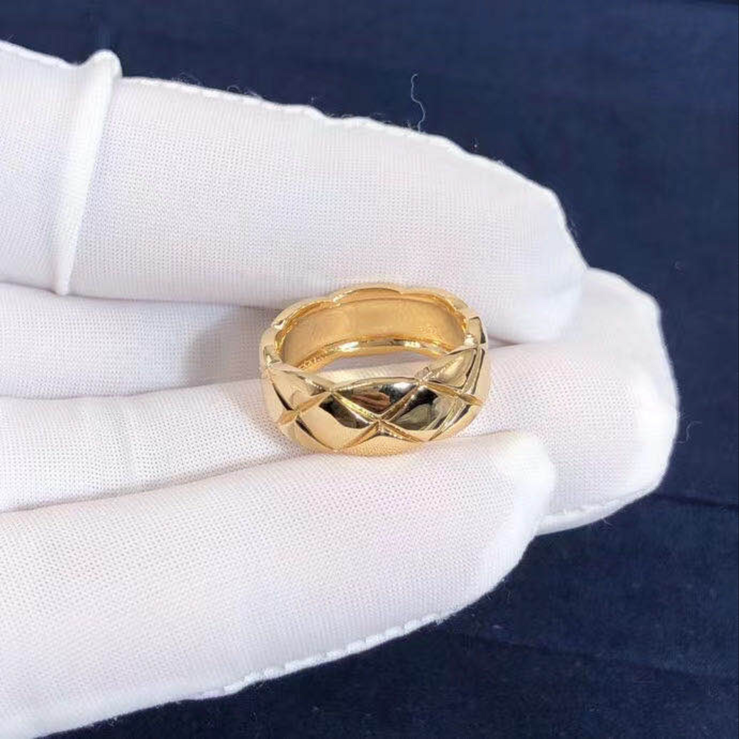 18k Yellow Gold Yellow Large Wide Coco Crush Band Ring 8mm