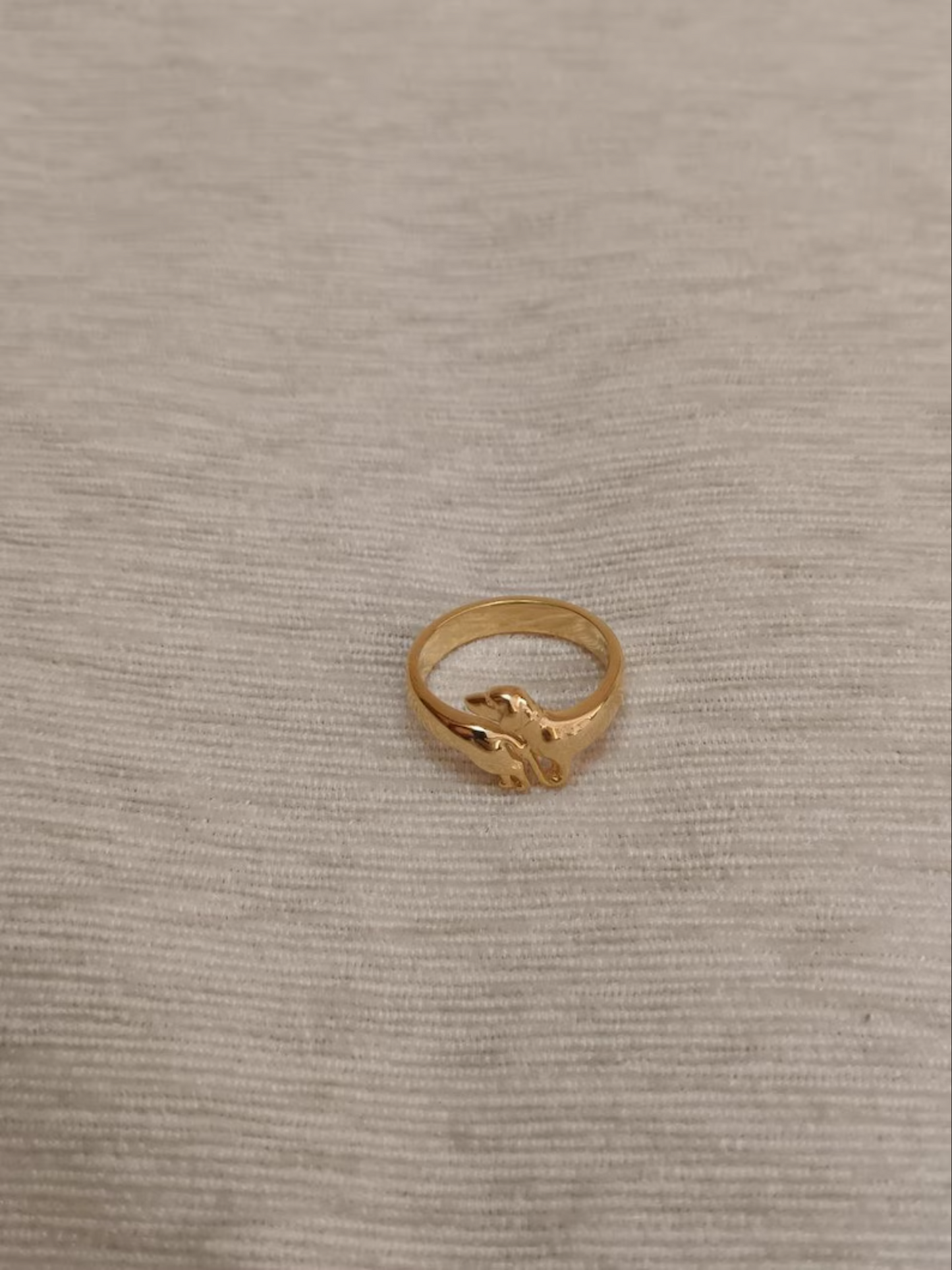 18k gold DACHSHUND RING, 14k gold Dachshund Dog Ring