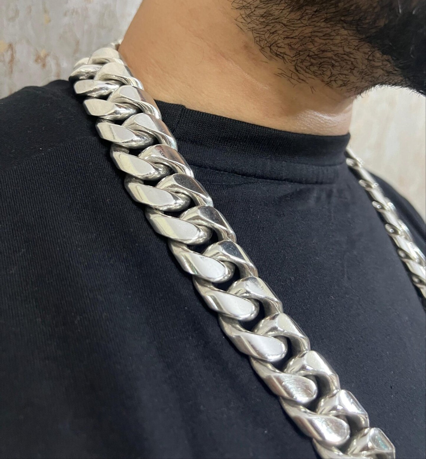 25mm heavy thick link chain men 650gr