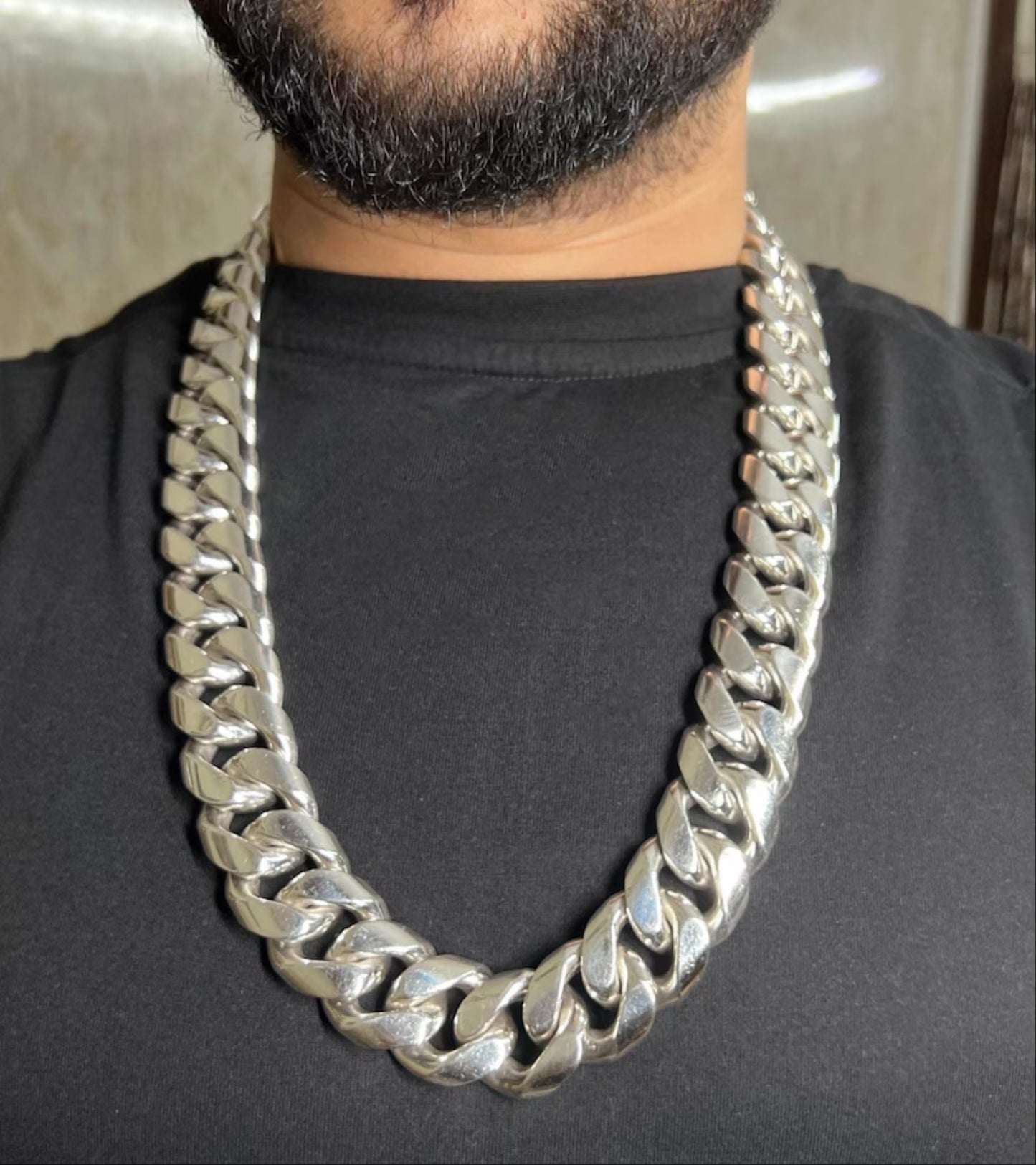 25mm heavy thick link chain men 650gr