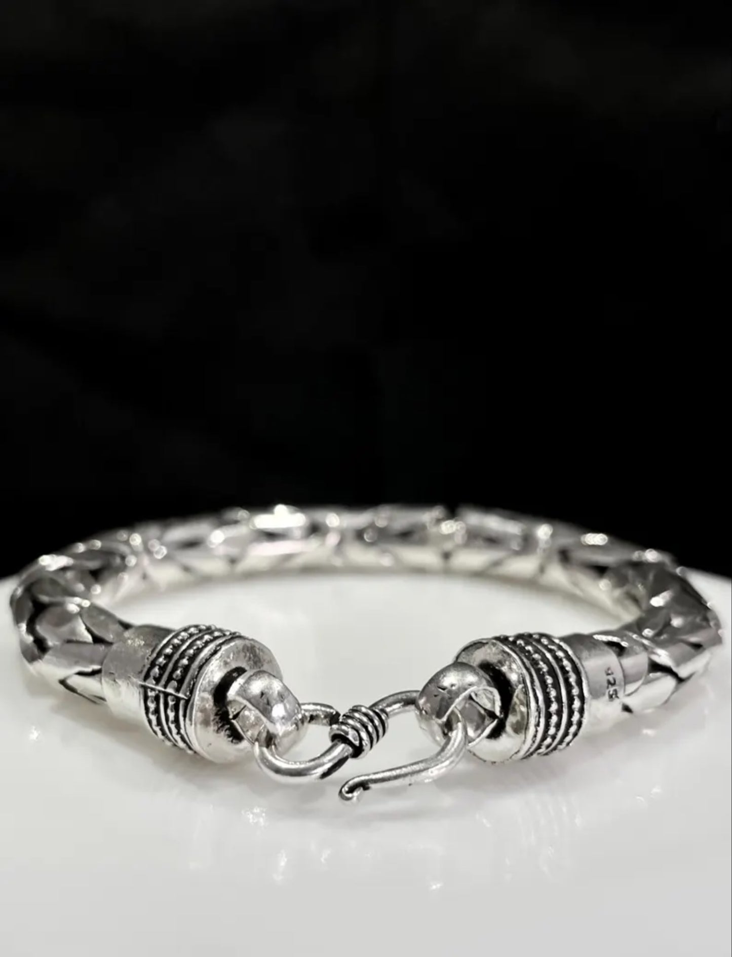 Mens Heavy byzantine chain bracelet