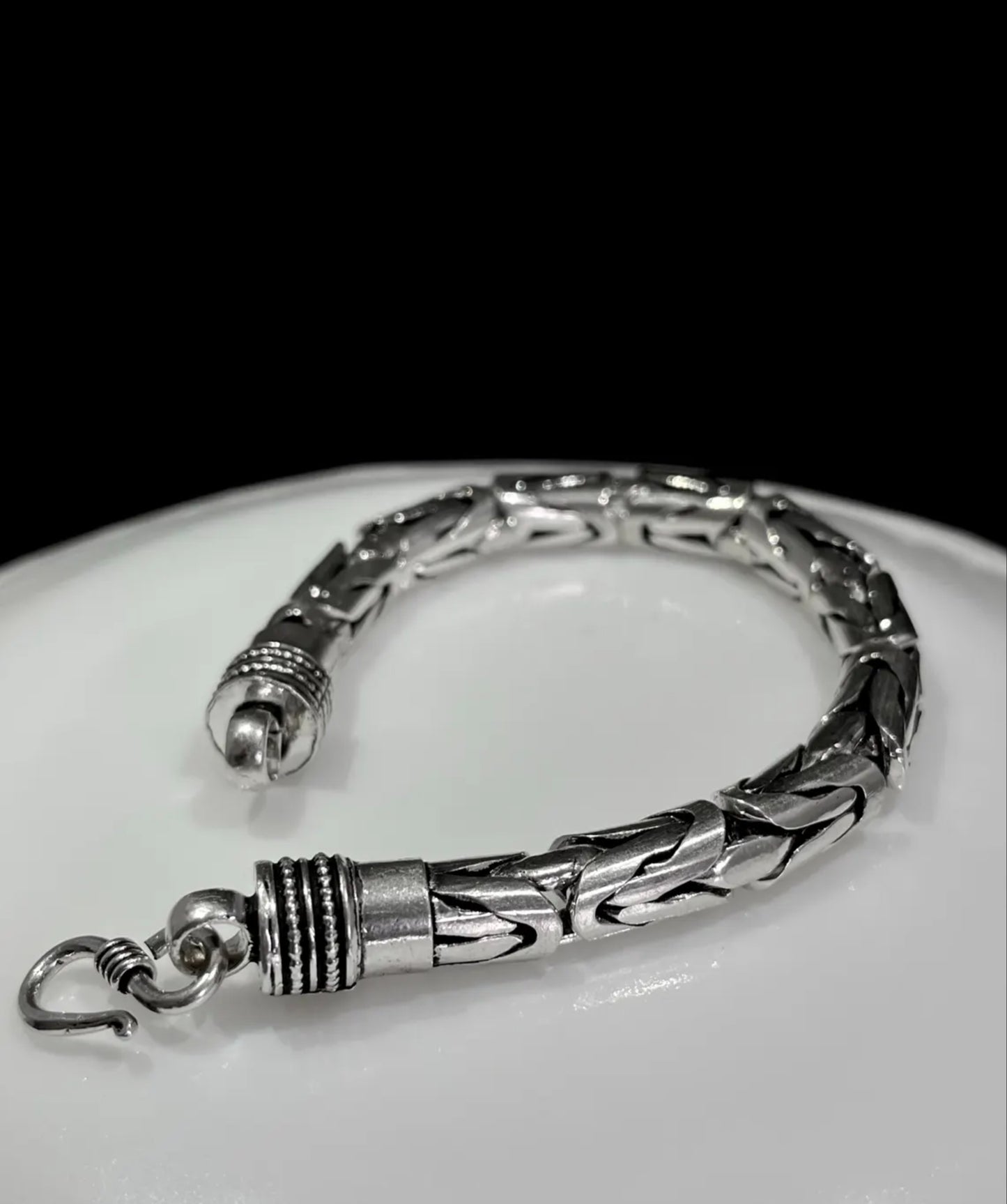 Mens Heavy byzantine chain bracelet