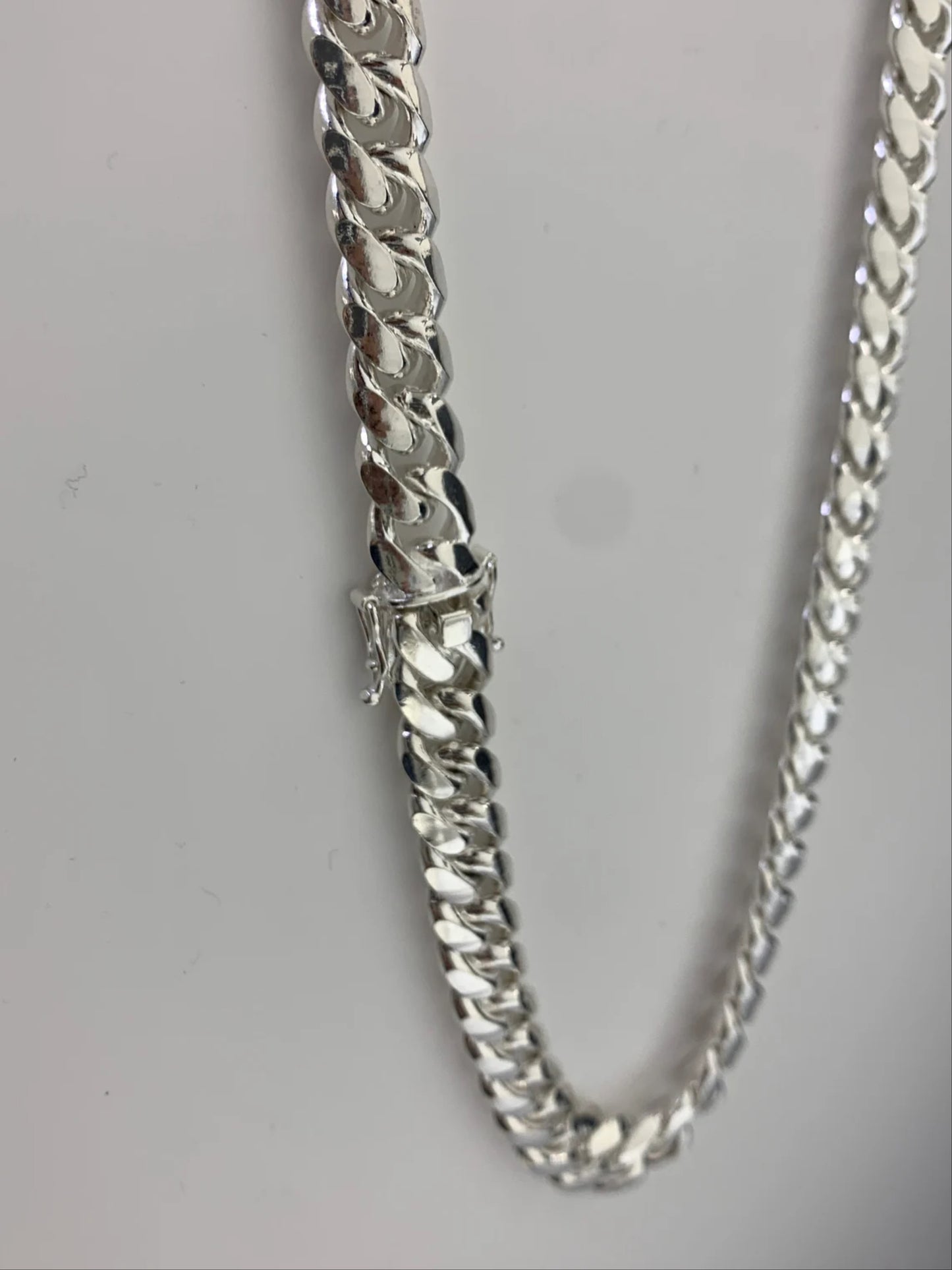 Real 925 Sterling Silver Heavy Chain Men's