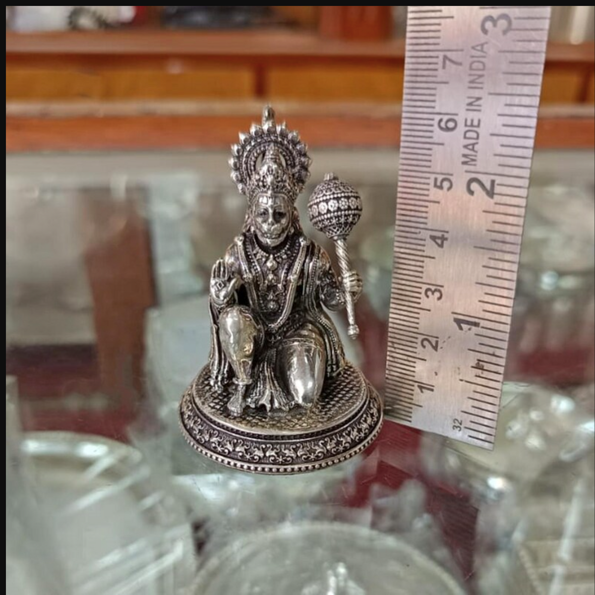 925 Silver Hanuman Statue | Monkey God Figurine
