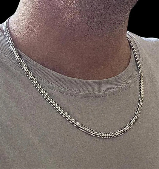 925 Sterling Silver Snake Chain Men