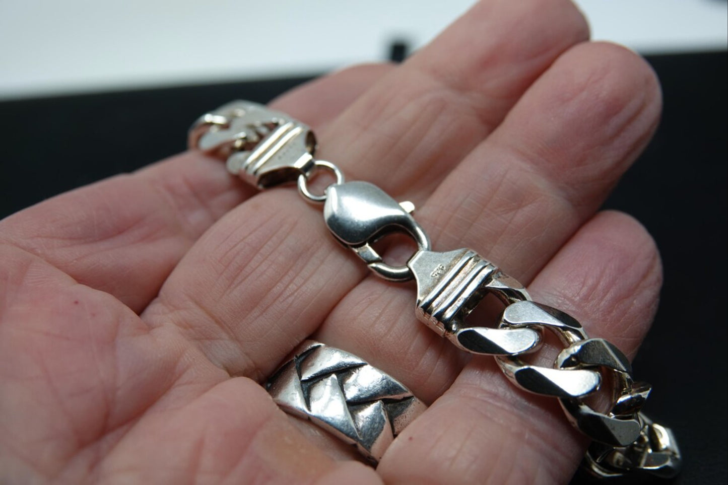 925 Silver Curb Link Bracelet
