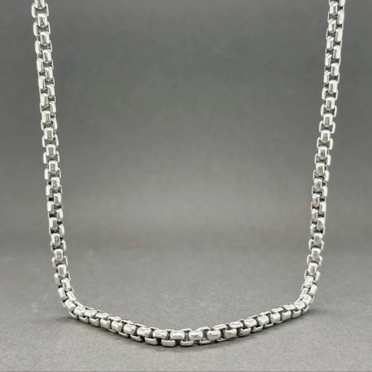 925 Silver Round Box Chain - Sterling Silver Chain - Box Chain Necklace - CUBAN