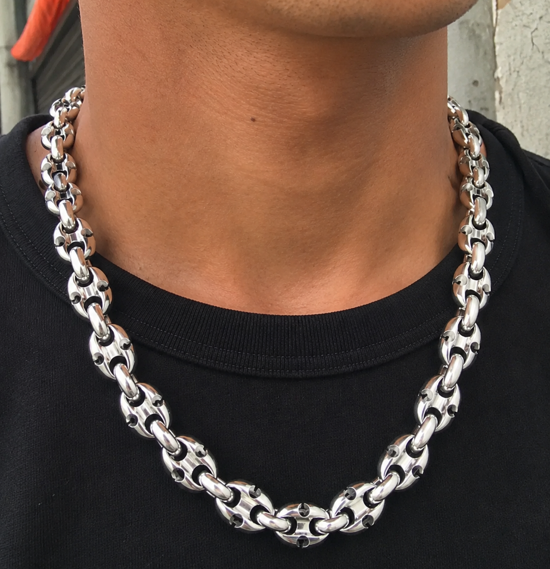 heavy silver 925 Anchor Chain 