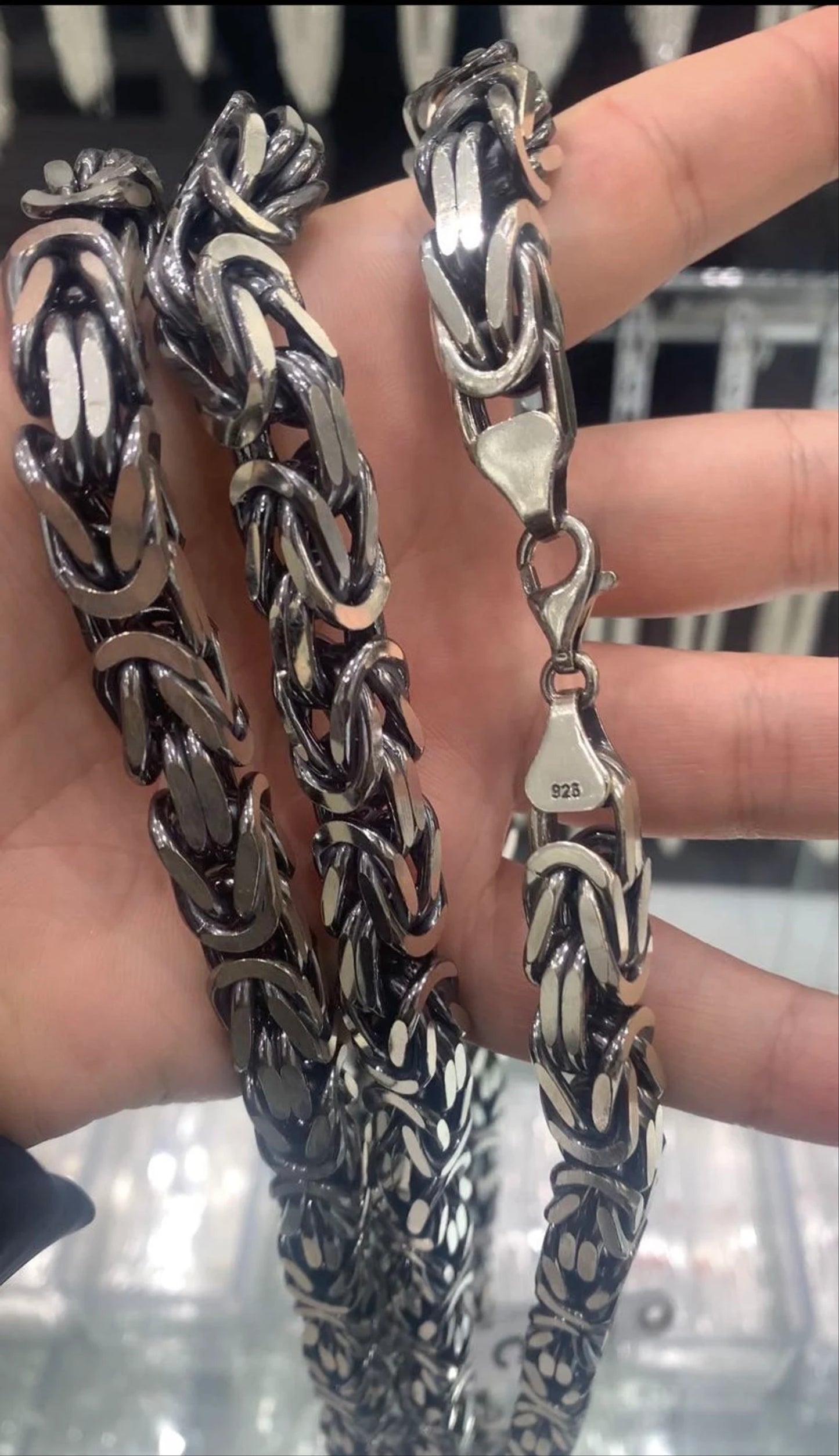 7mm Heavy Silver Mens Chain