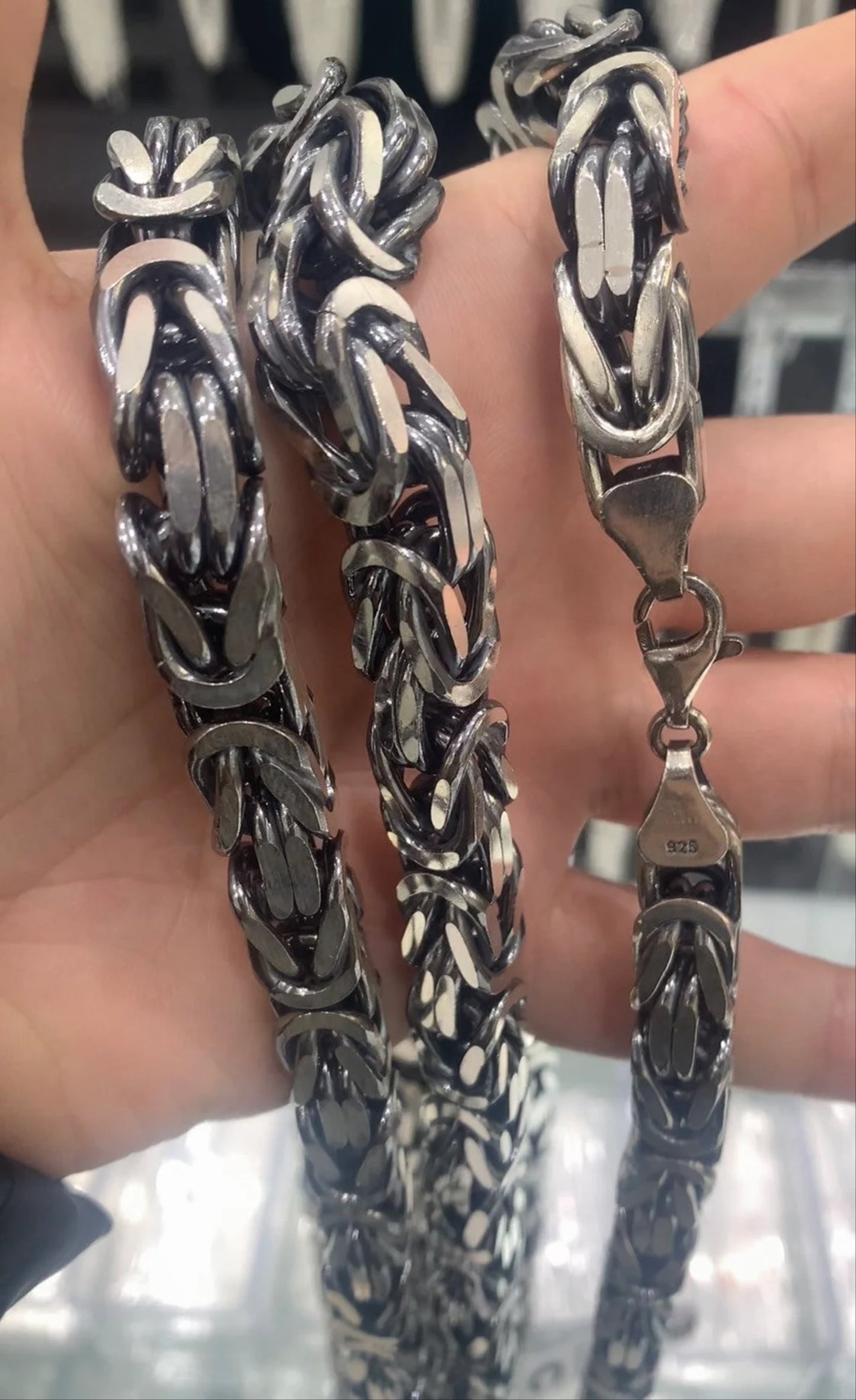 7mm Heavy Silver Mens Chain