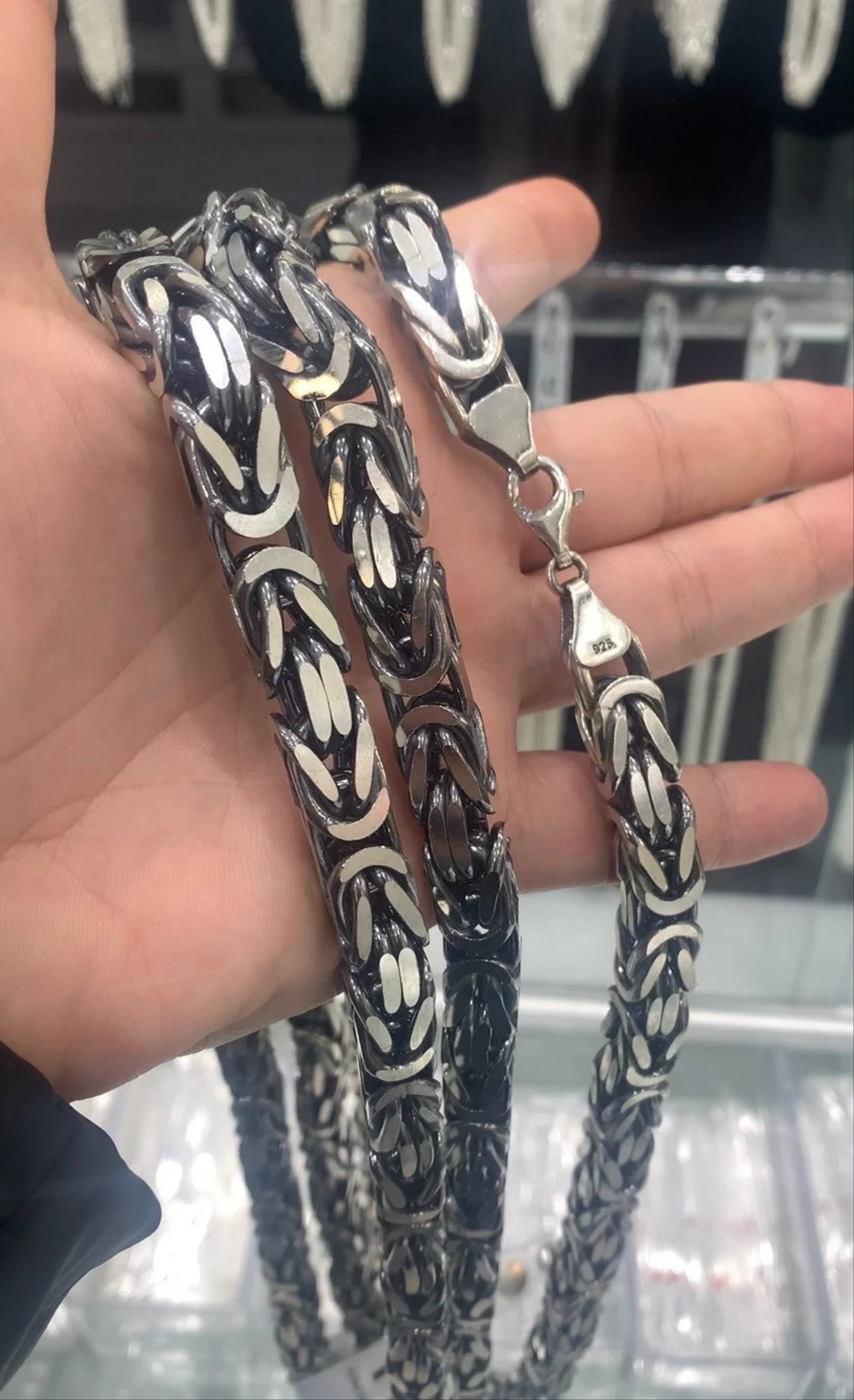 7mm Heavy Silver Mens Chain