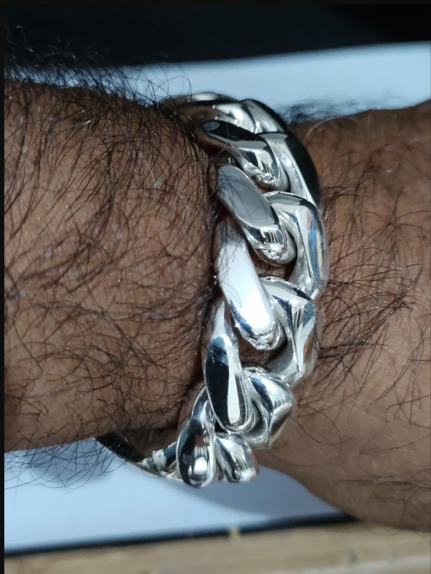 Heavy Cuban Link 925 Sterling Silver Bracelet