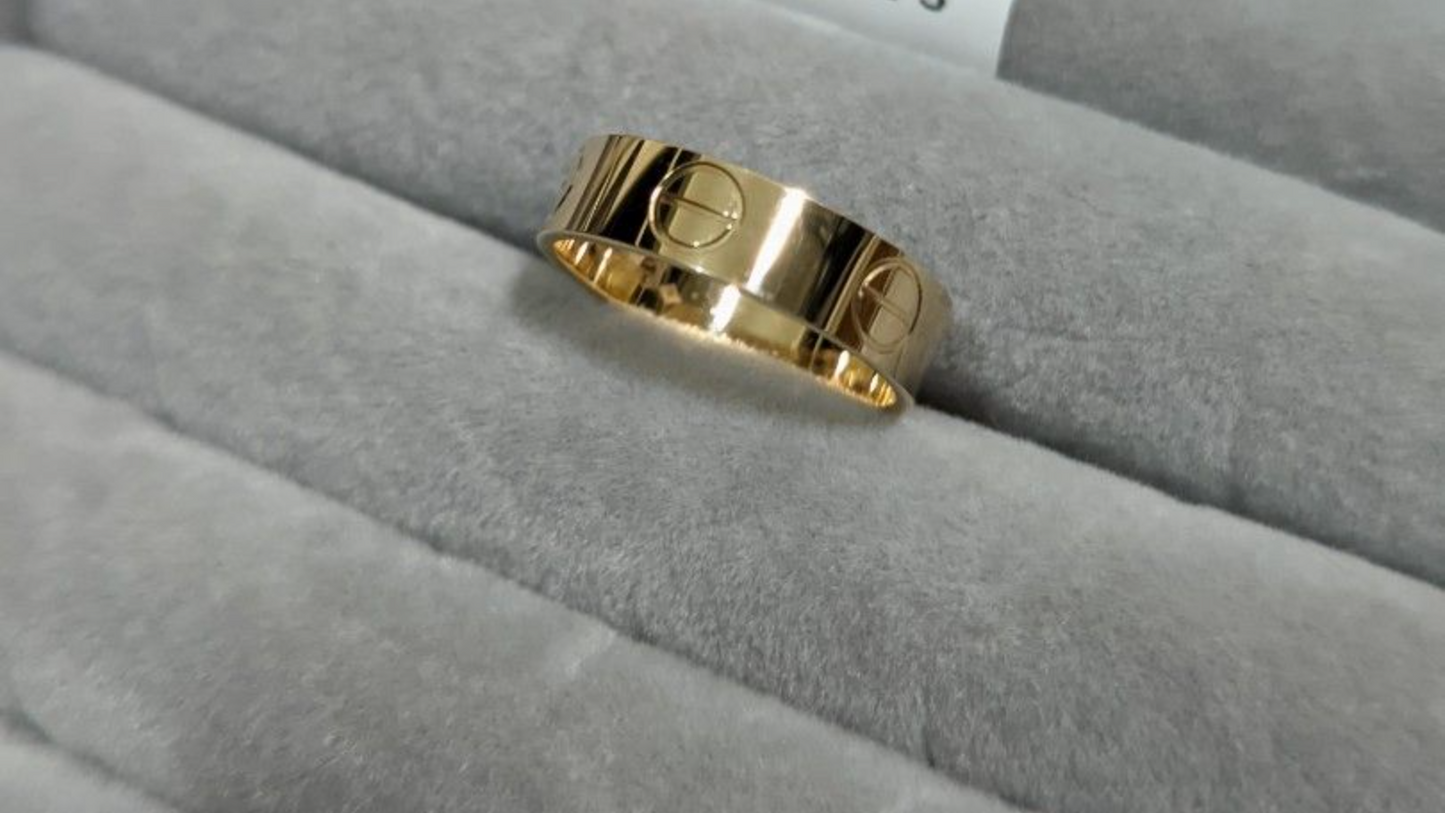 cartier gold ring ,love ring by cartier