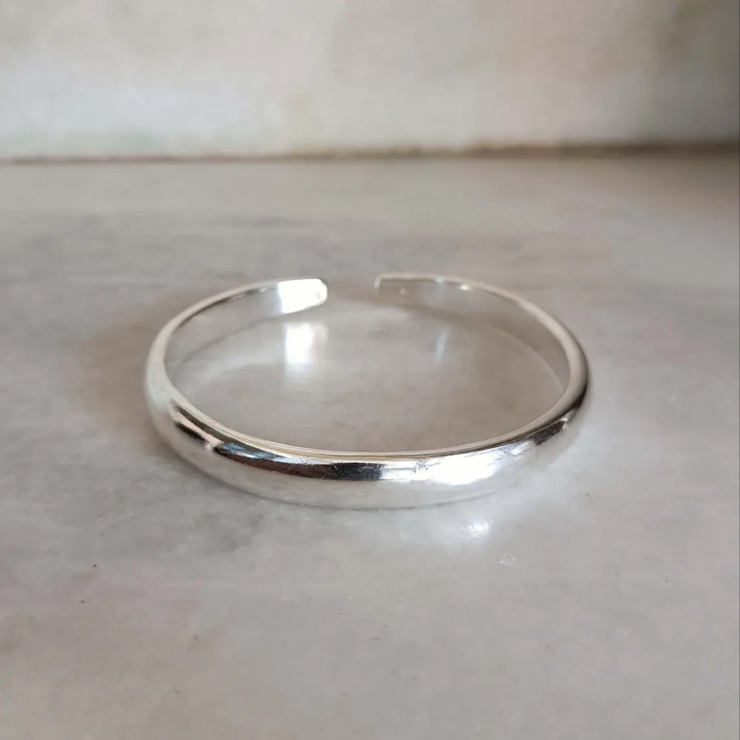 Classic 925 Silver Cuff Bracelet for Men – Bold, Masculine & Handcrafted