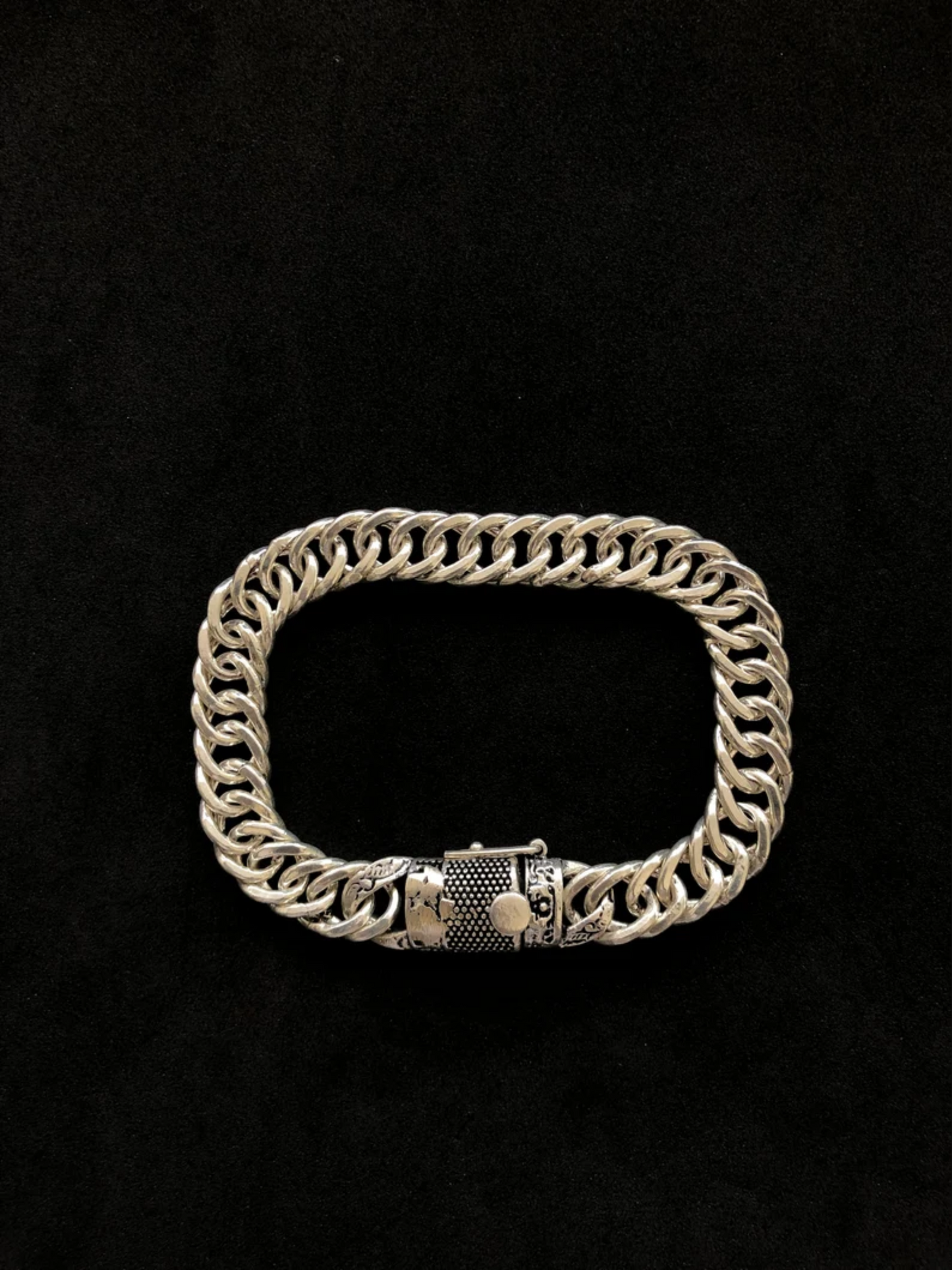 Curb Chain Bracelet-925 Sterling Silver Bracelet-Cuban Link Silver Bracelet