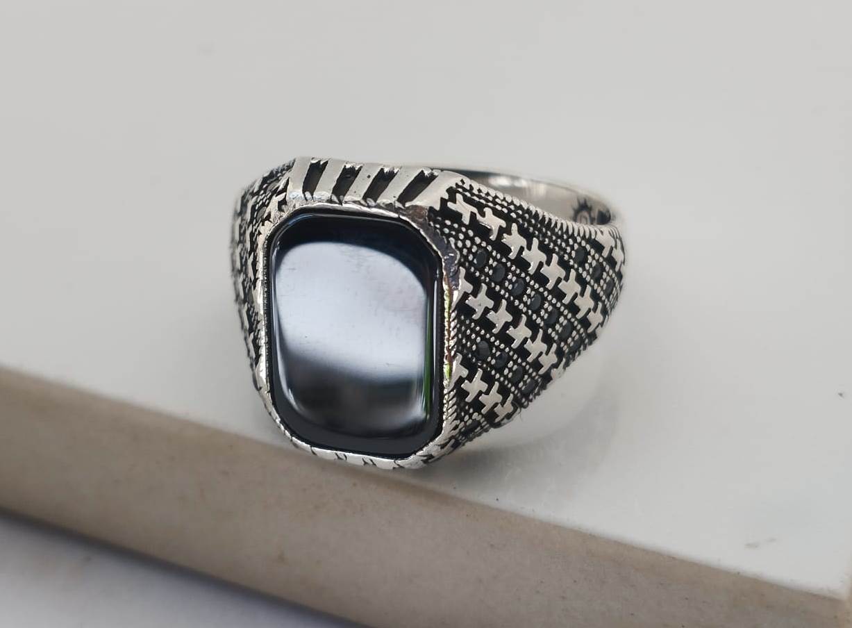 black onyx ring