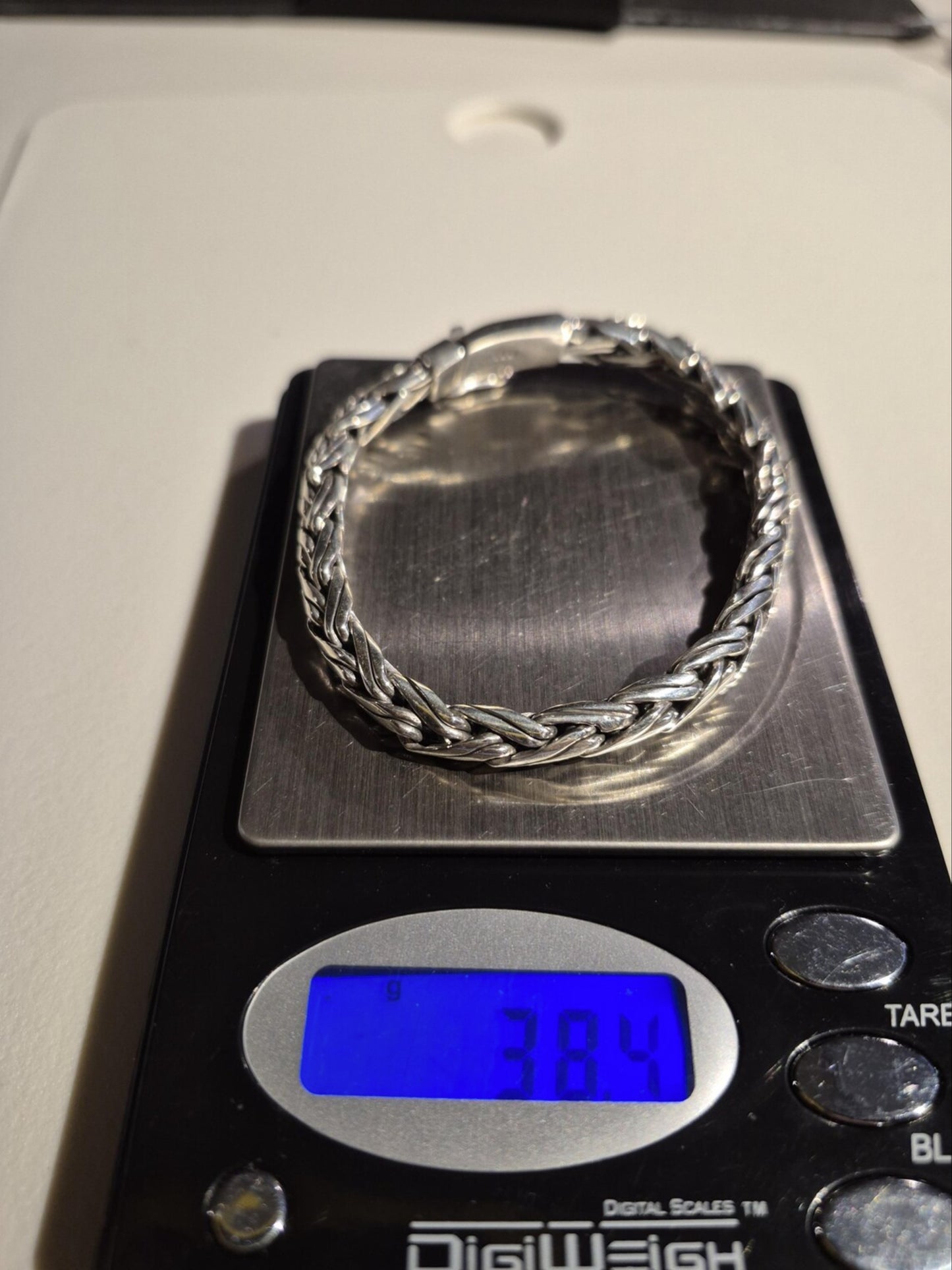 Double Rope Weave, Mens Borobudur Bracelet - 925 Solid Sterling Silver