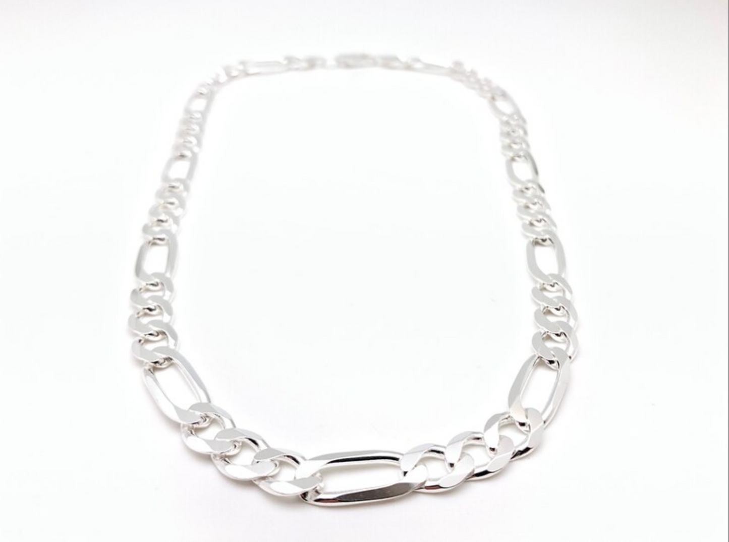 Figaro Link Chain Men 925 Silver