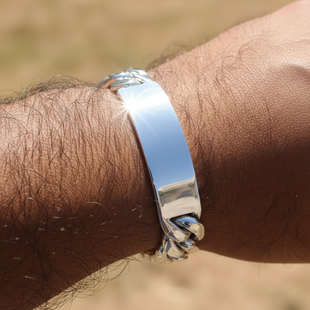 Id Bracelet MEN SILVER