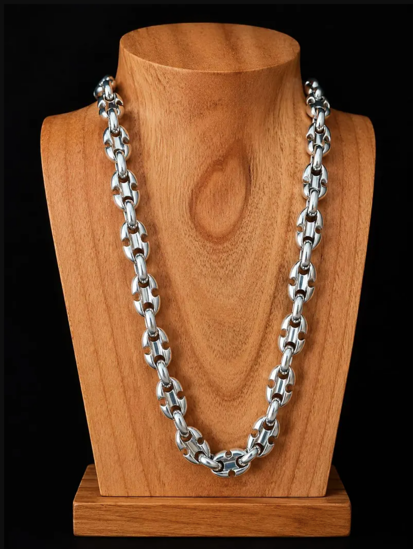 Heavy 925 Sterling Silver Anchor Chain Men's
