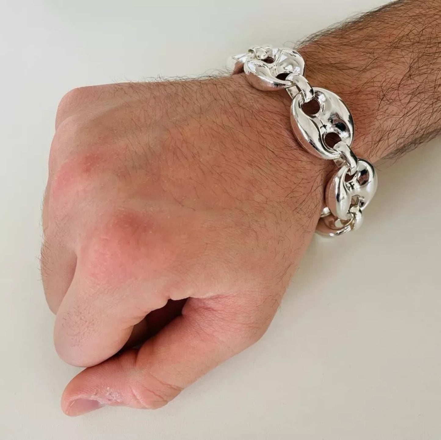 Minimalist 925 Sterling Silver Cuff Bracelet Men