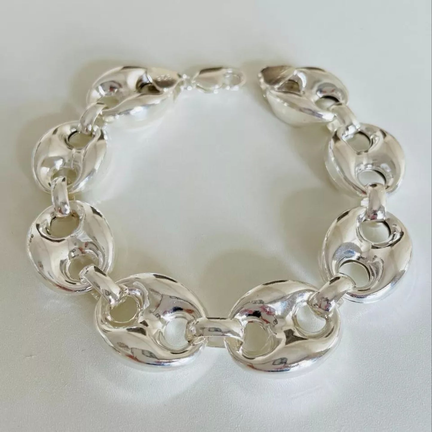 Minimalist 925 Sterling Silver Cuff Bracelet Men