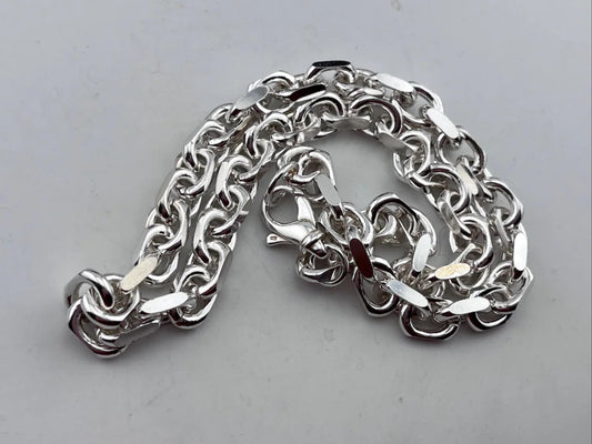 925 Silver Heavy Link Chain Men CU22