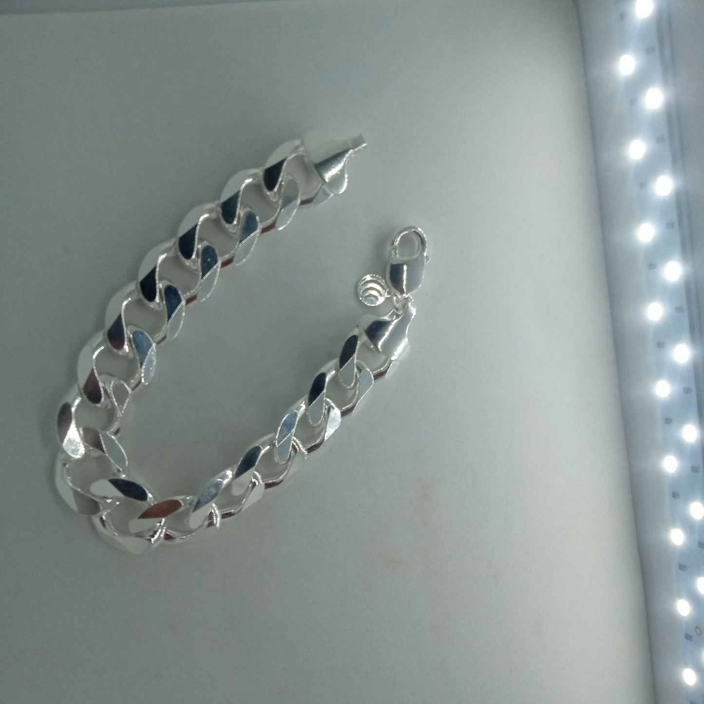 C097 Cuban curb bracelet 925 silver