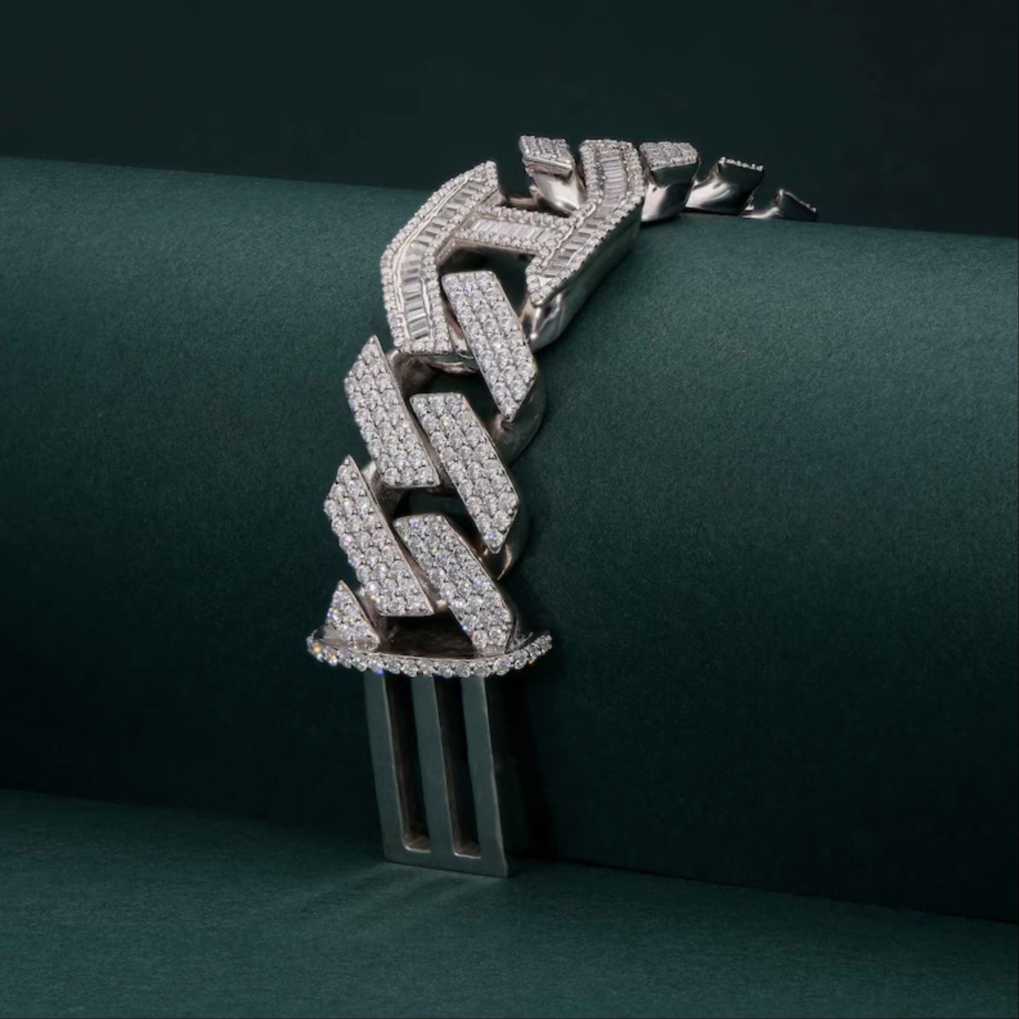 14mm Miami Cuban Link Bracelet- Ice Out Hip Hop Bracelet