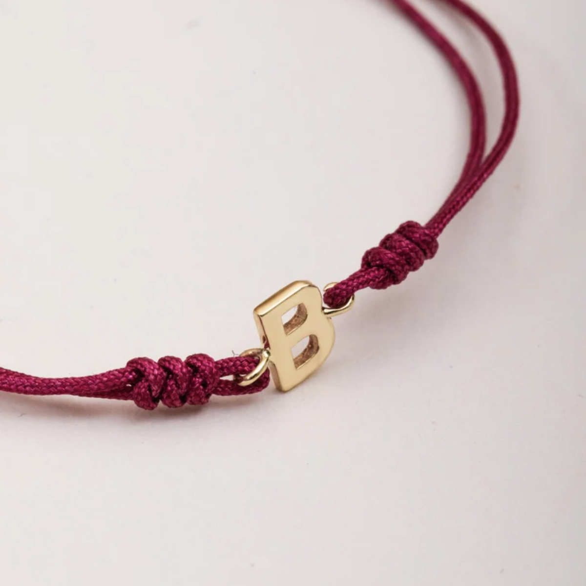 Real 18k Gold Alfabate Initial Bracelet Men's