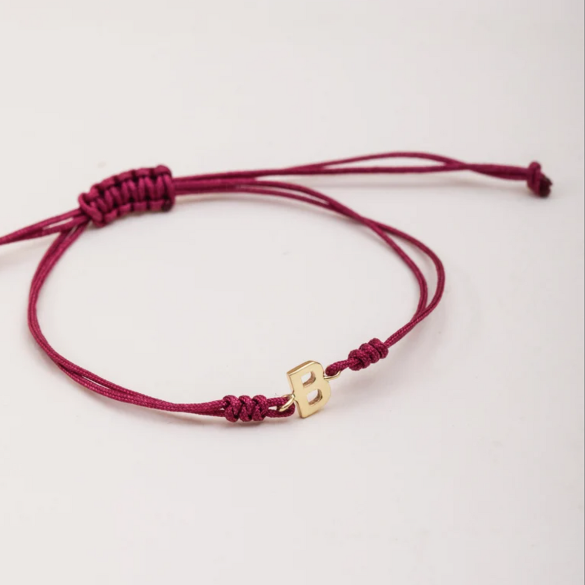 Real 18k Gold Alfabate Initial Bracelet Men's