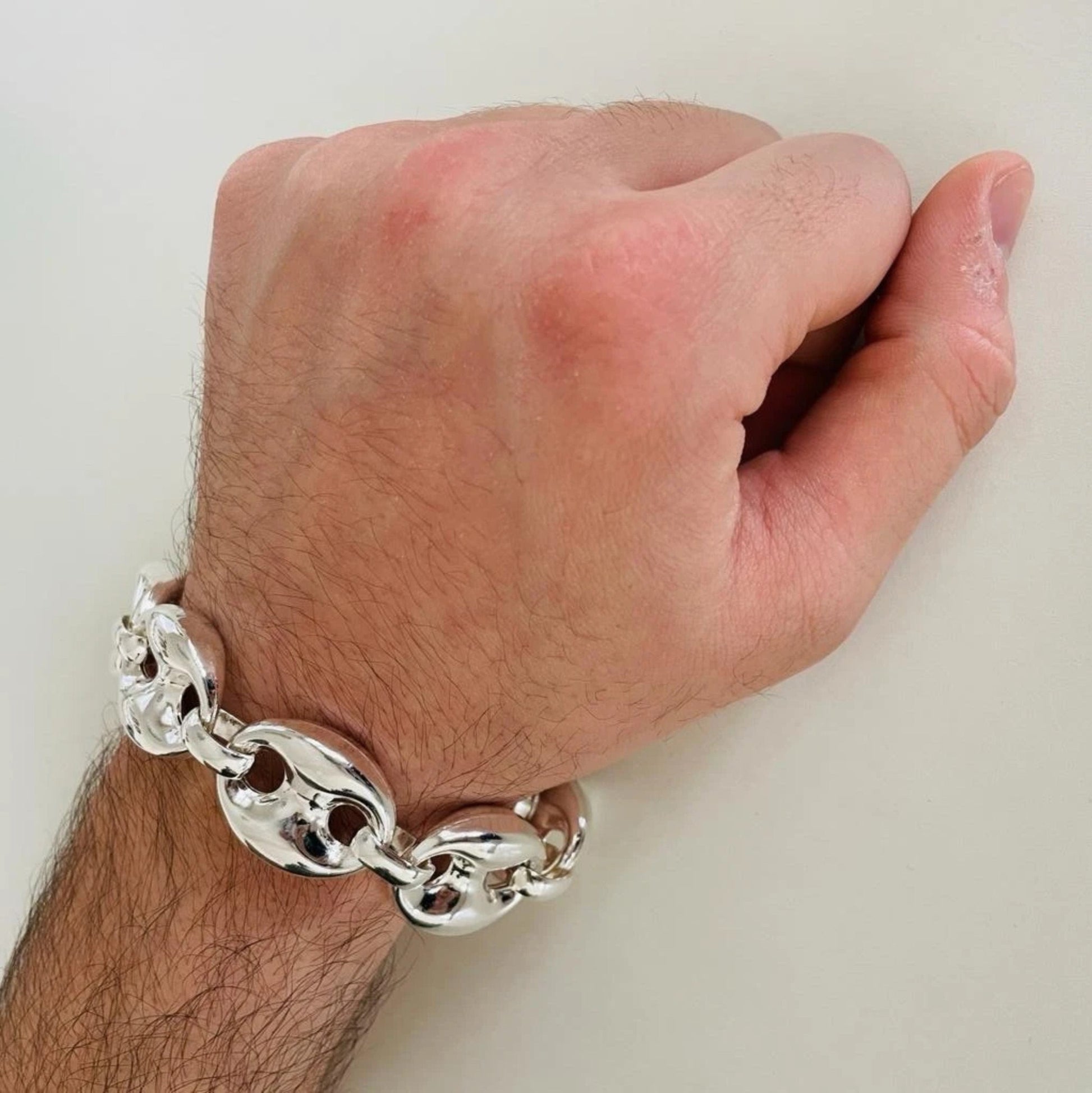 JUMBO Mariner Link Chain 925 Sterling bracelet men