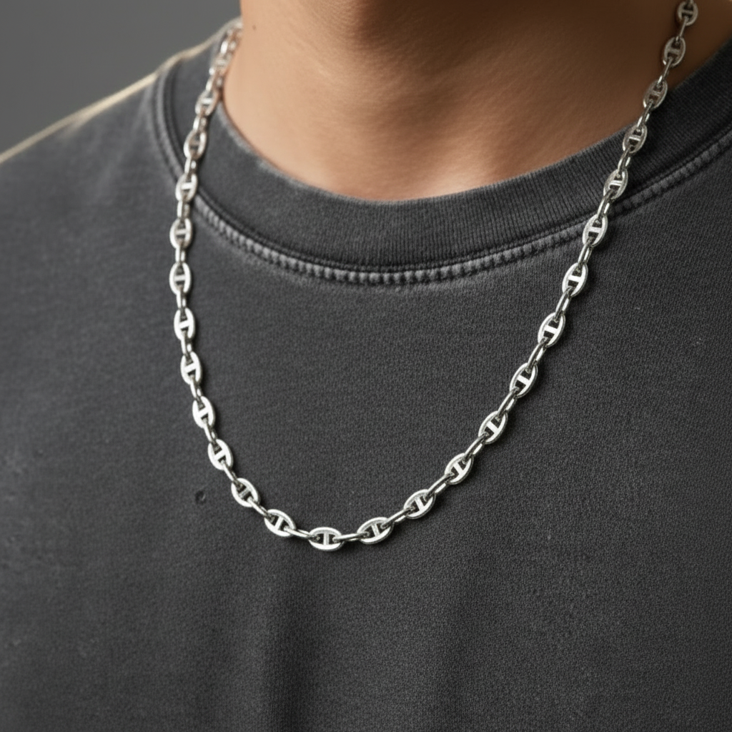7MM Link Chain 925 Sterling Silver – Mariner Anchor Chain, High Polish